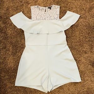 Express women’s baby blue romper 12